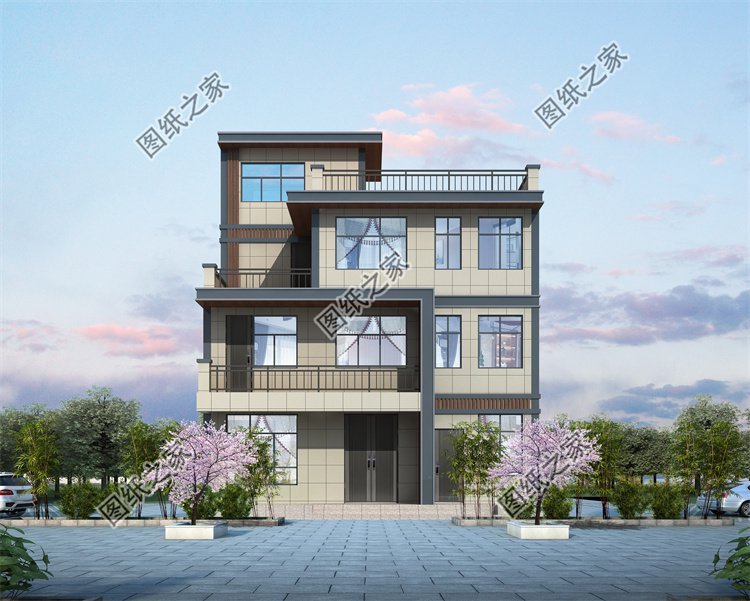 現(xiàn)代風(fēng)三層別墅效果圖設(shè)計(jì)案例