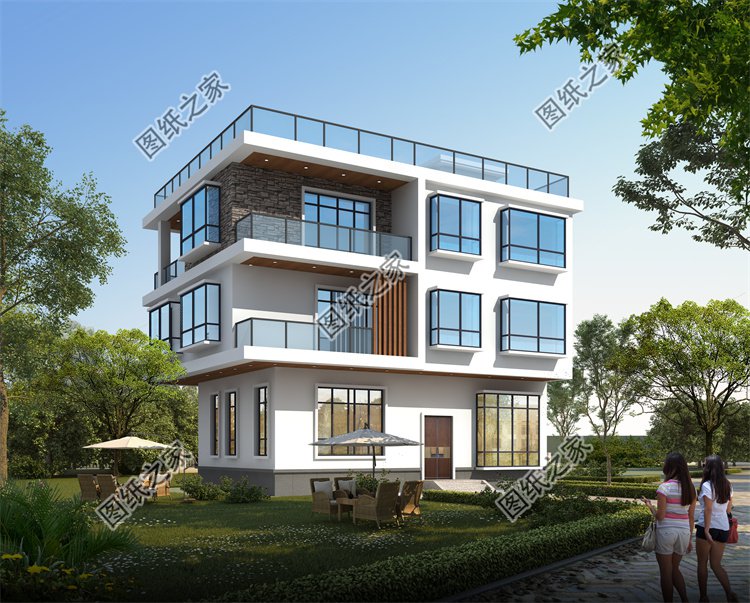 現(xiàn)代風(fēng)三層別墅效果圖設(shè)計(jì)案例
