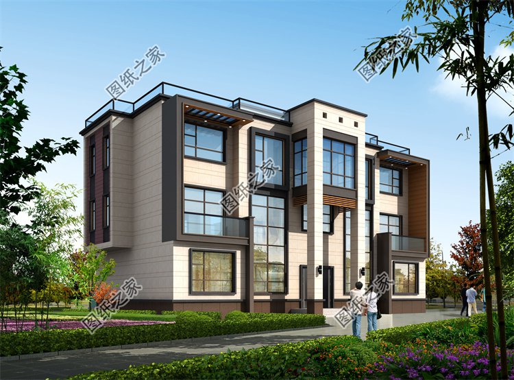 現(xiàn)代風(fēng)三層別墅效果圖設(shè)計(jì)案例