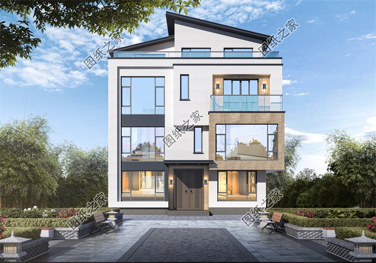 現(xiàn)代風(fēng)三層別墅效果圖設(shè)計(jì)案例