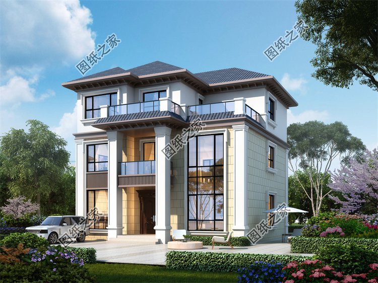 現(xiàn)代風(fēng)三層別墅效果圖設(shè)計(jì)案例