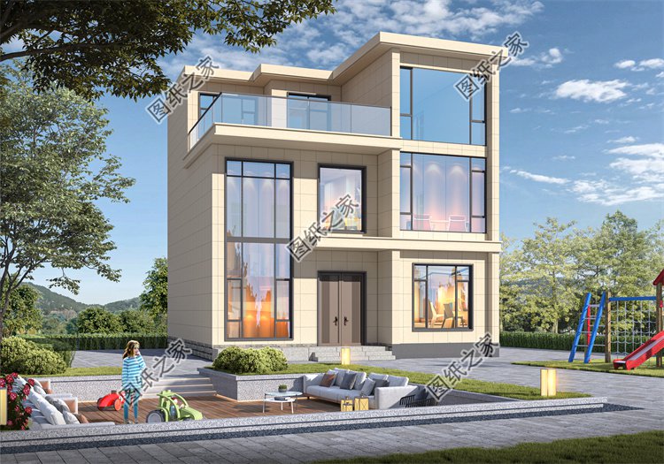 現(xiàn)代風(fēng)三層別墅效果圖設(shè)計(jì)案例