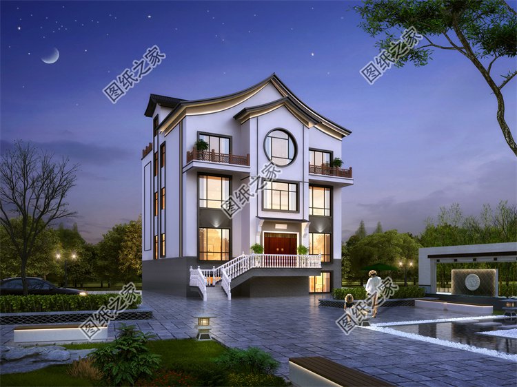 現(xiàn)代風(fēng)三層別墅效果圖設(shè)計(jì)案例