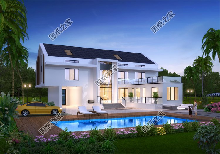 現(xiàn)代風(fēng)三層別墅效果圖設(shè)計(jì)案例