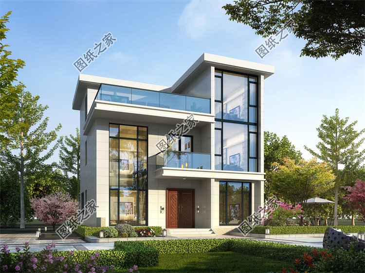 現(xiàn)代風(fēng)三層別墅效果圖設(shè)計(jì)案例