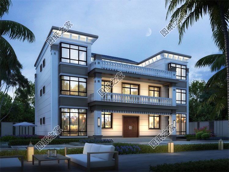現(xiàn)代風(fēng)三層別墅效果圖設(shè)計(jì)案例
