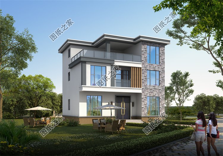 現(xiàn)代風(fēng)三層別墅效果圖設(shè)計(jì)案例