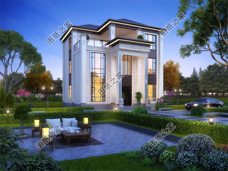 現(xiàn)代風(fēng)三層別墅效果圖設(shè)計(jì)案例