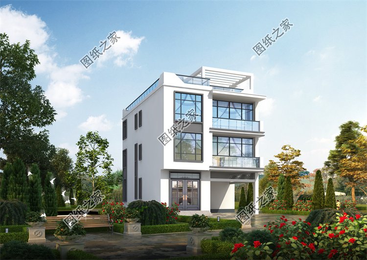 現(xiàn)代風(fēng)三層別墅效果圖設(shè)計(jì)案例