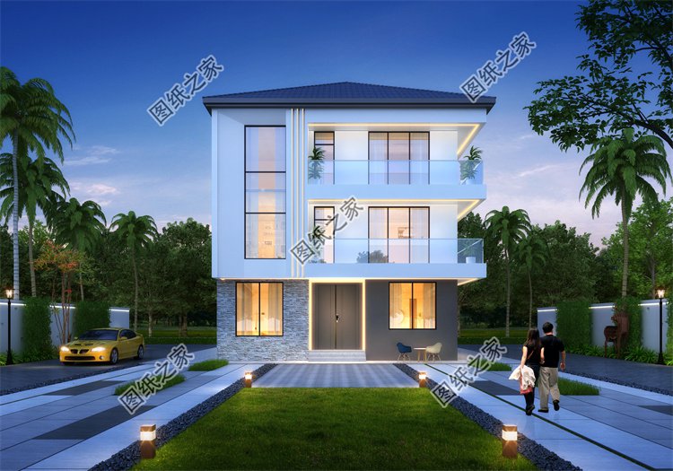 現(xiàn)代風(fēng)三層別墅效果圖設(shè)計(jì)案例