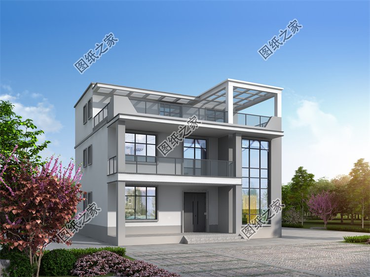 現(xiàn)代風(fēng)三層別墅效果圖設(shè)計(jì)案例