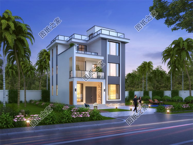 現(xiàn)代風(fēng)三層別墅效果圖設(shè)計(jì)案例