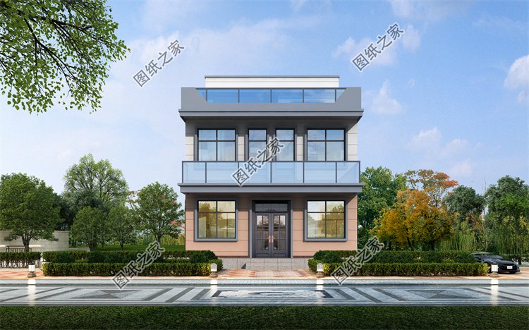 現(xiàn)代風(fēng)三層別墅效果圖設(shè)計(jì)案例