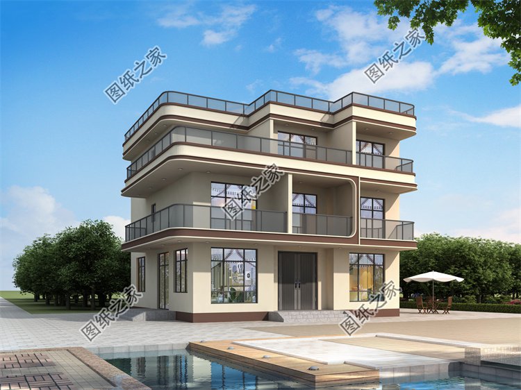 現(xiàn)代風(fēng)三層別墅效果圖設(shè)計(jì)案例