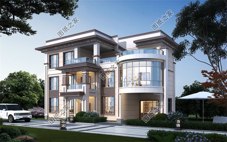 現(xiàn)代風(fēng)三層別墅效果圖設(shè)計(jì)案例