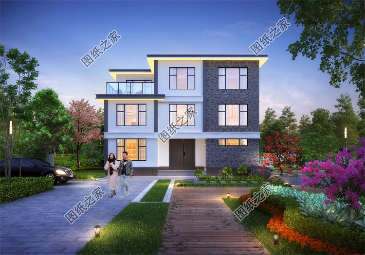現(xiàn)代風(fēng)三層別墅效果圖設(shè)計(jì)案例