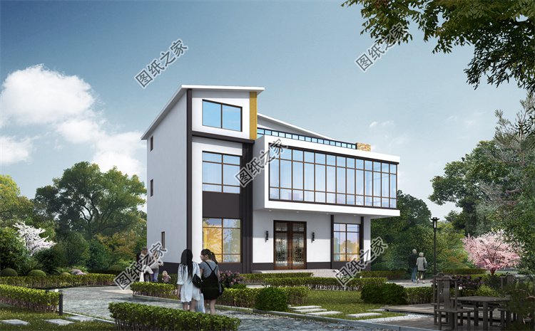 現(xiàn)代風(fēng)三層別墅效果圖設(shè)計(jì)案例