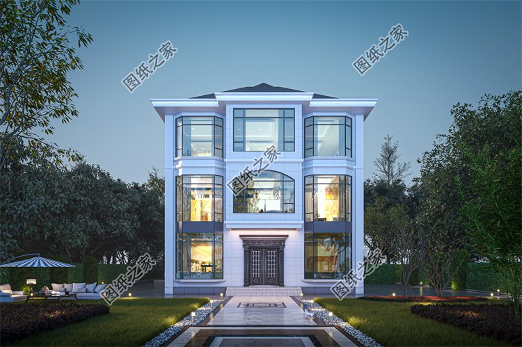 現(xiàn)代風(fēng)三層別墅效果圖設(shè)計(jì)案例