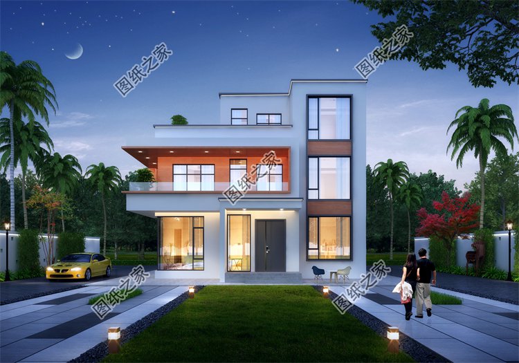 現(xiàn)代風(fēng)三層別墅效果圖設(shè)計(jì)案例