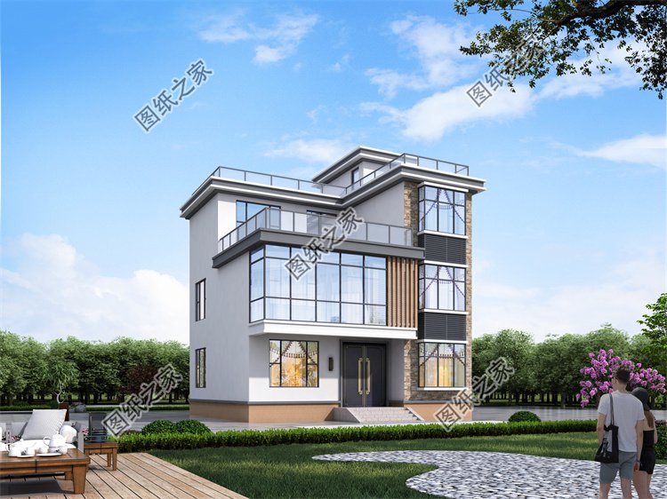 現(xiàn)代風(fēng)三層別墅效果圖設(shè)計(jì)案例