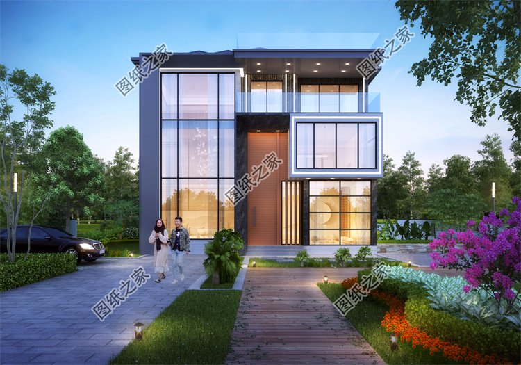 現(xiàn)代風(fēng)三層別墅效果圖設(shè)計(jì)案例