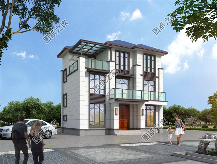 現(xiàn)代風(fēng)三層別墅效果圖設(shè)計(jì)案例