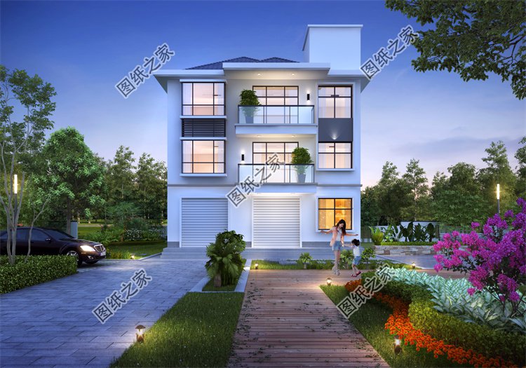 現(xiàn)代風(fēng)三層別墅效果圖設(shè)計(jì)案例