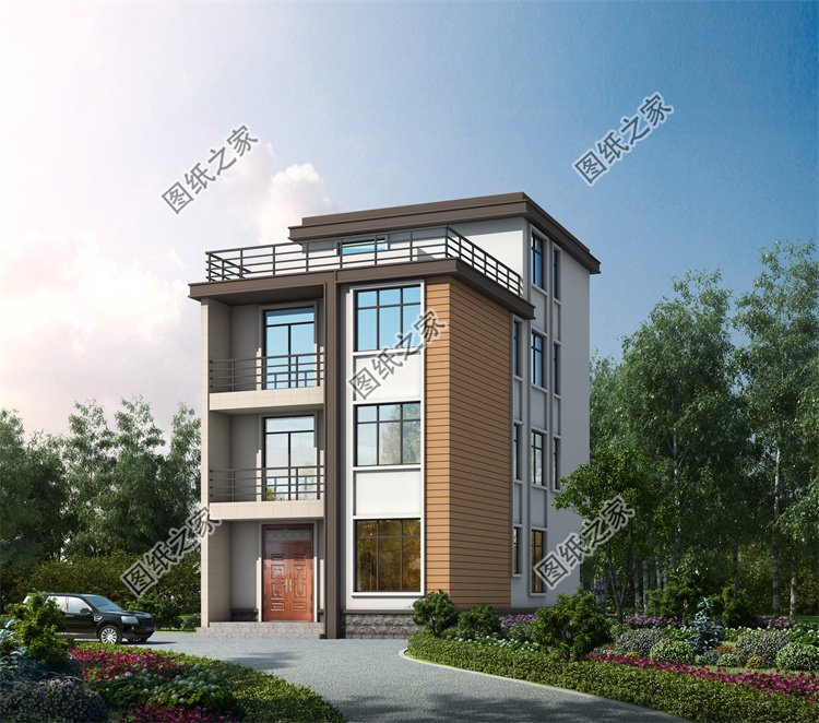 現(xiàn)代風(fēng)四層及以上別墅效果圖設(shè)計(jì)案例