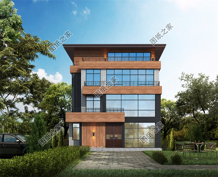 現(xiàn)代風(fēng)四層及以上別墅效果圖設(shè)計(jì)案例