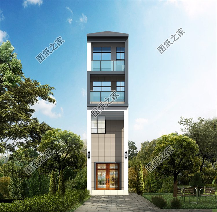 現(xiàn)代風(fēng)四層及以上別墅效果圖設(shè)計(jì)案例