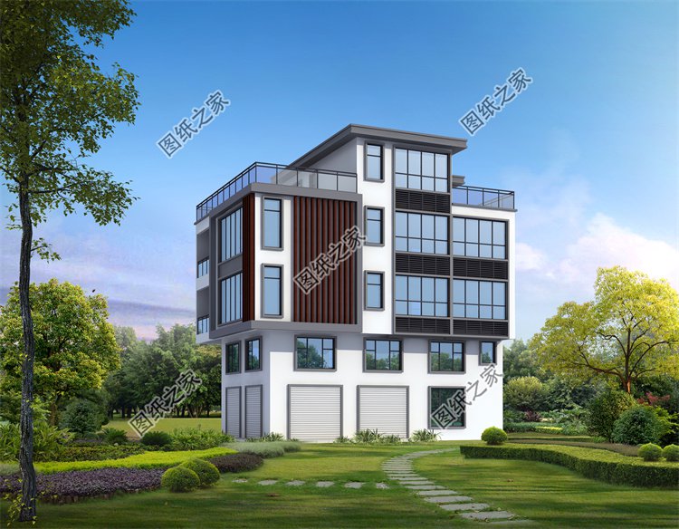現(xiàn)代風(fēng)四層及以上別墅效果圖設(shè)計(jì)案例
