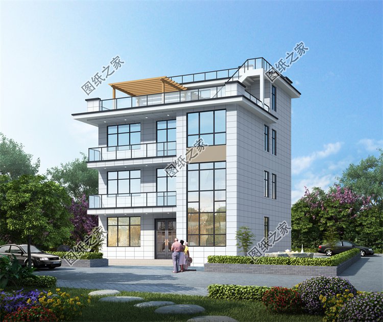 現(xiàn)代風(fēng)四層及以上別墅效果圖設(shè)計(jì)案例