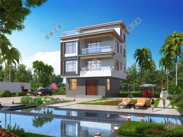 現(xiàn)代風(fēng)四層及以上別墅效果圖設(shè)計(jì)案例