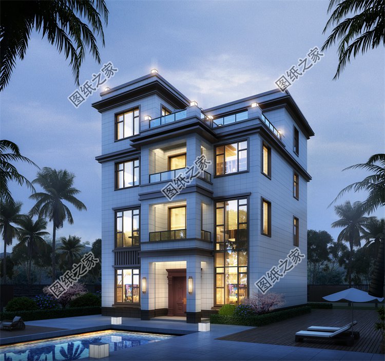 現(xiàn)代風(fēng)四層及以上別墅效果圖設(shè)計(jì)案例
