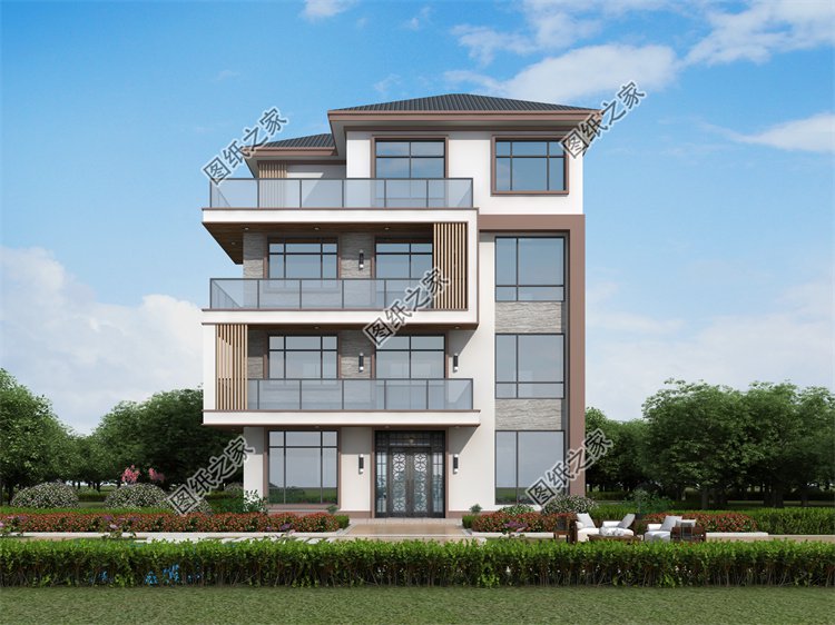 現(xiàn)代風(fēng)四層及以上別墅效果圖設(shè)計(jì)案例