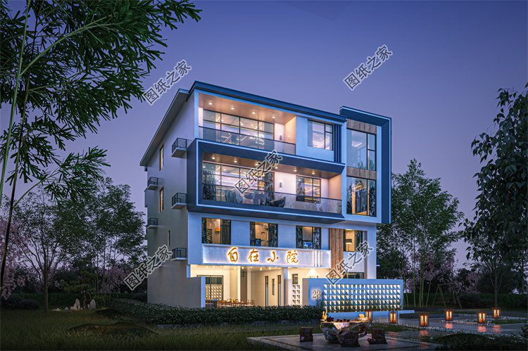 現(xiàn)代風(fēng)四層及以上別墅效果圖設(shè)計(jì)案例