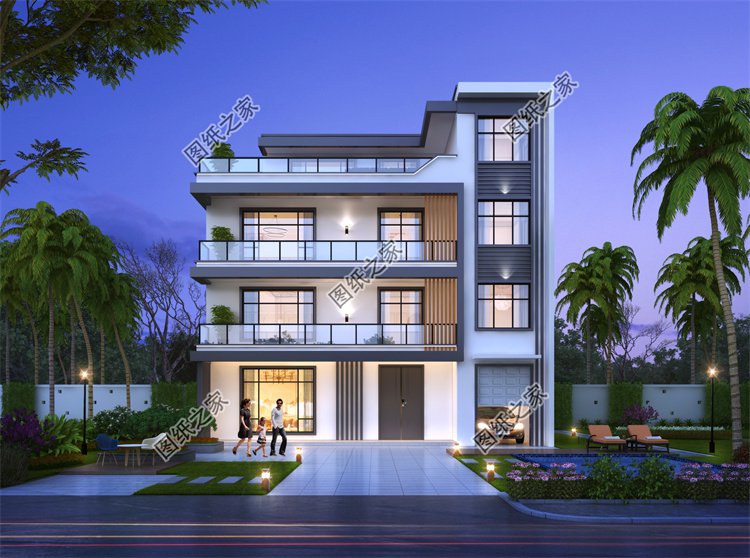 現(xiàn)代風(fēng)四層及以上別墅效果圖設(shè)計(jì)案例