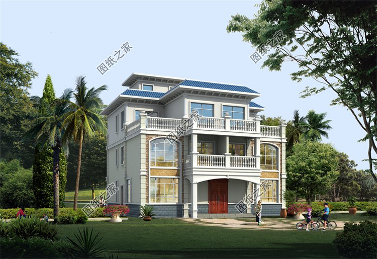 現(xiàn)代風(fēng)雙拼別墅效果圖設(shè)計(jì)案例