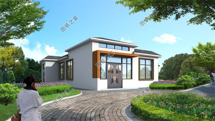 現(xiàn)代風(fēng)一層別墅效果圖設(shè)計(jì)案例