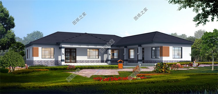 現(xiàn)代風(fēng)一層別墅效果圖設(shè)計(jì)案例