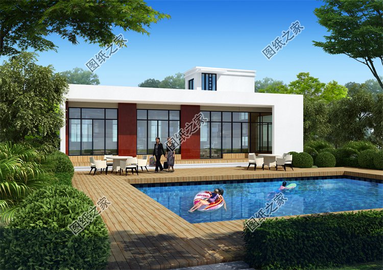 現(xiàn)代風(fēng)一層別墅效果圖設(shè)計(jì)案例