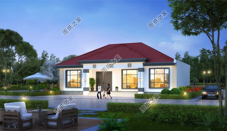 現(xiàn)代風(fēng)一層別墅效果圖設(shè)計(jì)案例