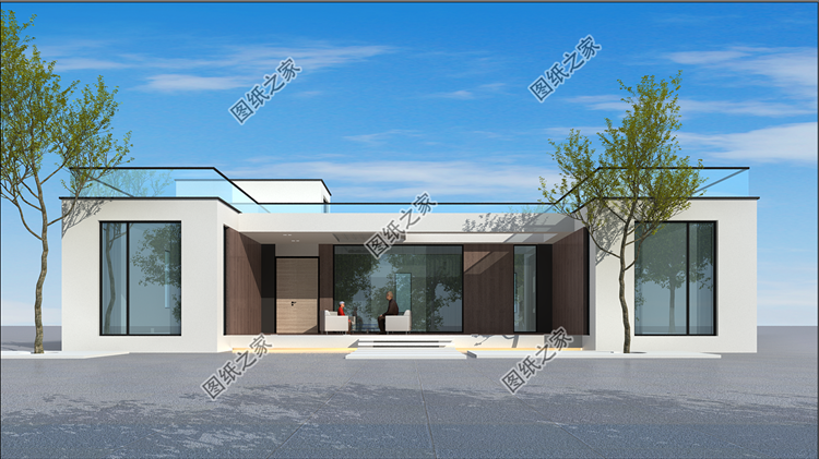 現(xiàn)代風(fēng)一層別墅效果圖設(shè)計(jì)案例