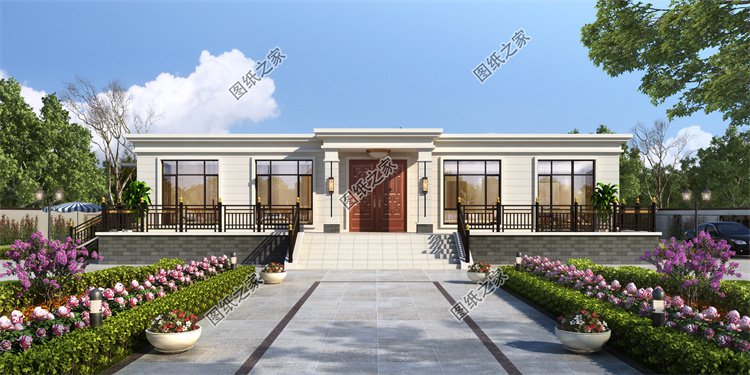 現(xiàn)代風(fēng)一層別墅效果圖設(shè)計(jì)案例