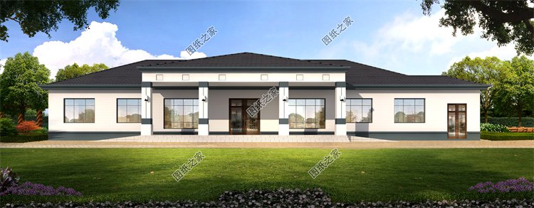 現(xiàn)代風(fēng)一層別墅效果圖設(shè)計(jì)案例