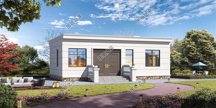 現(xiàn)代風(fēng)一層別墅效果圖設(shè)計(jì)案例