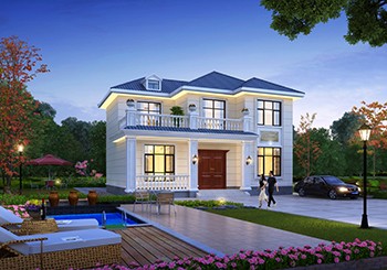 2款帶露臺(tái)農(nóng)村別墅設(shè)計(jì)圖二層精選，造價(jià)超值性?xún)r(jià)比