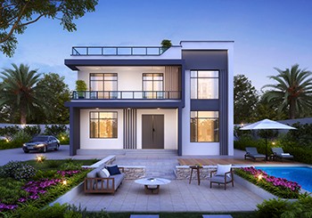 2款現(xiàn)代風(fēng)格農(nóng)村兩層別墅設(shè)計(jì)圖，時(shí)尚漂亮