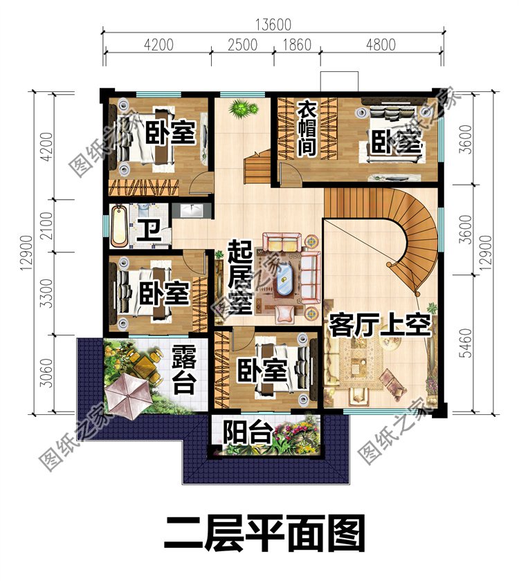 二層別墅設(shè)計(jì)圖二層
