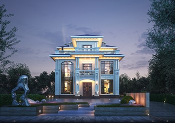 12x13米豪華三層農(nóng)村別墅設(shè)計(jì)圖，宅基地上的貴族人生